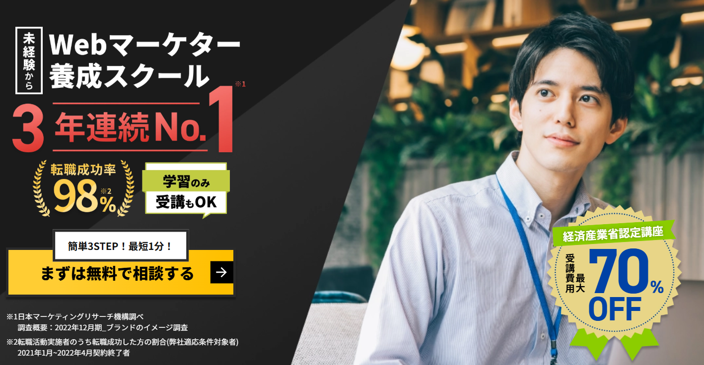 超実践オンライン型WEBマーケティング講座 現場で結果を出すために必要な基礎知識・スキルを短期間で習得